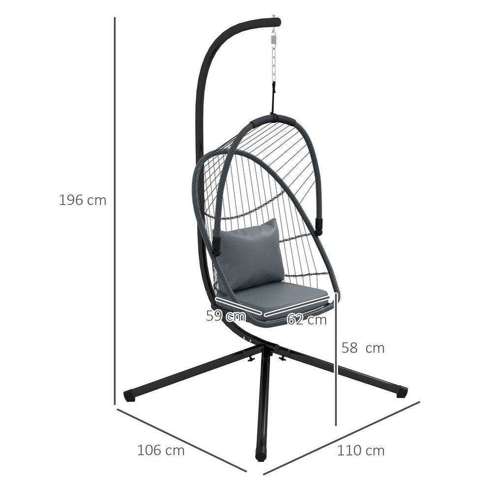 Hanging Swing Chair Grey