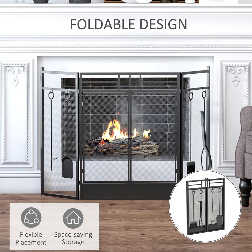 Double Door Fireplace Guard