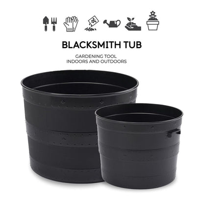 Large Black Plant Pot