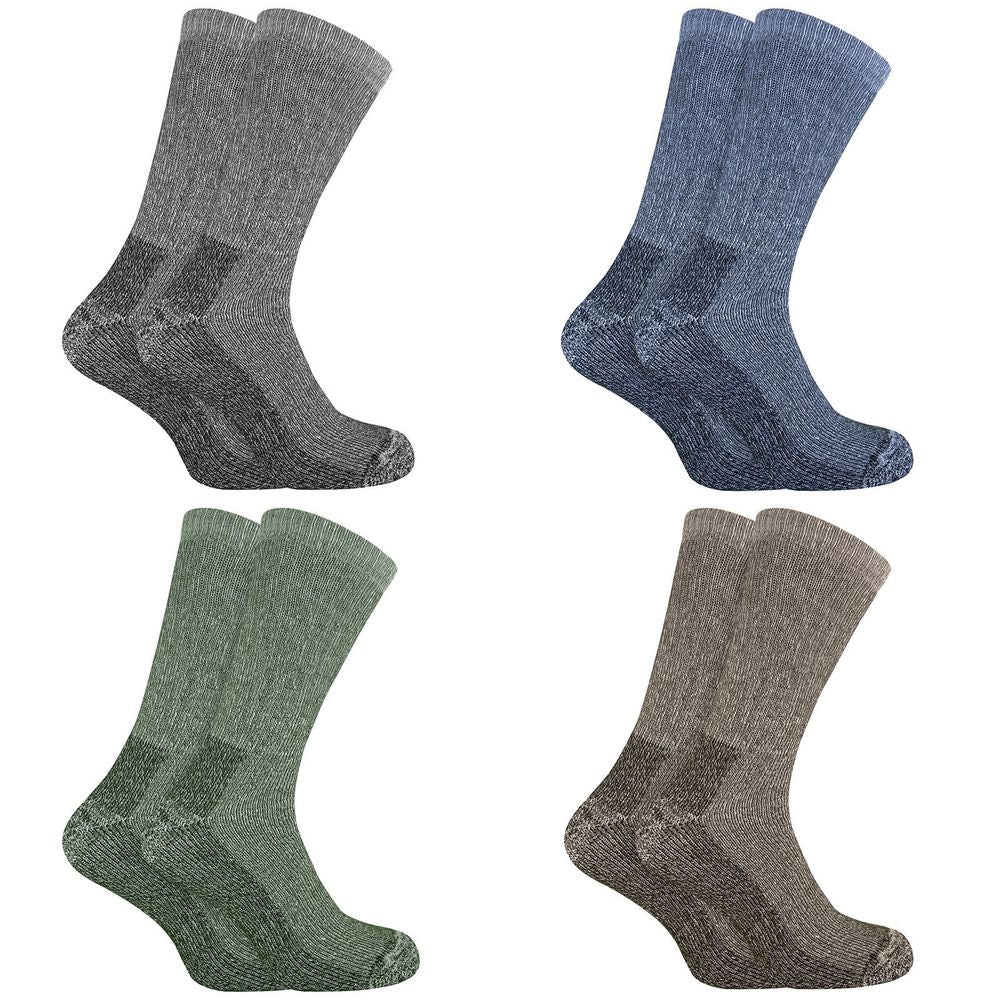 Mens Wool Hiking Socks x2