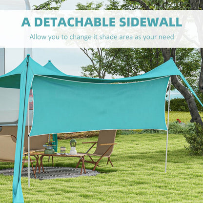 Shelter Tent with Detachable Sidewall