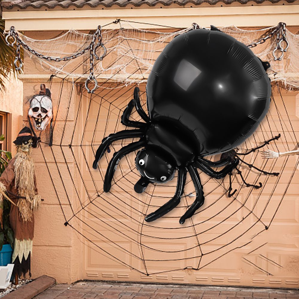 Black Spider Halloween Balloons