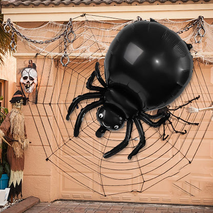 Black Spider Halloween Balloons