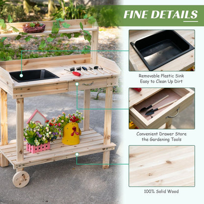 Bench Potting Table