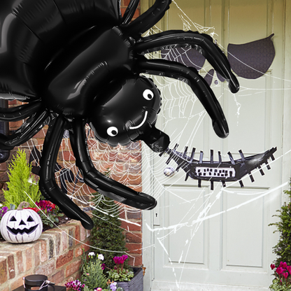 Black Spider Halloween Balloons