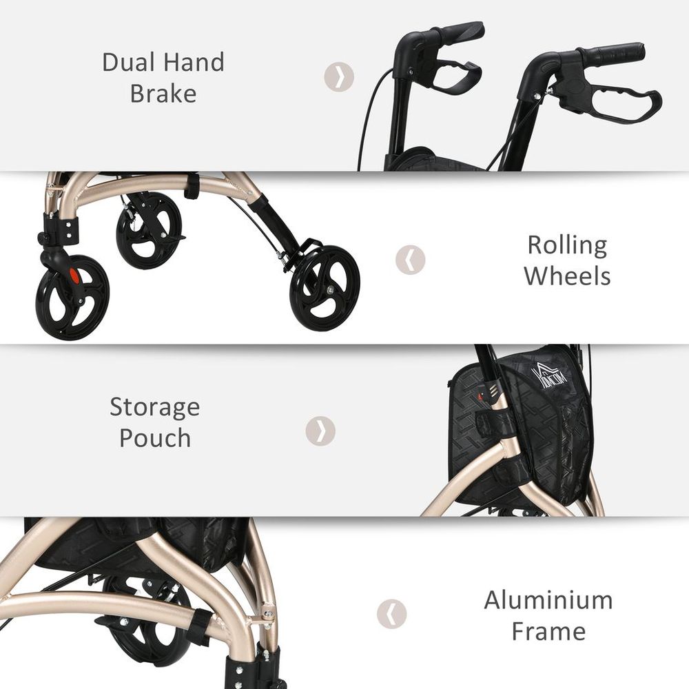 Adjustable Rollator & Storage Bag