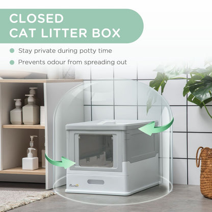 Hooded Cat Litter Box