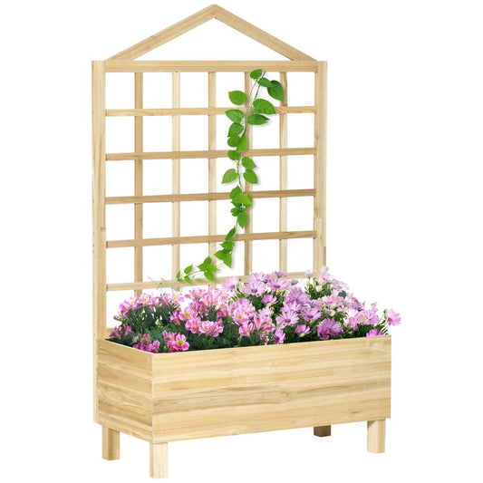 Garden Trellis with Planter