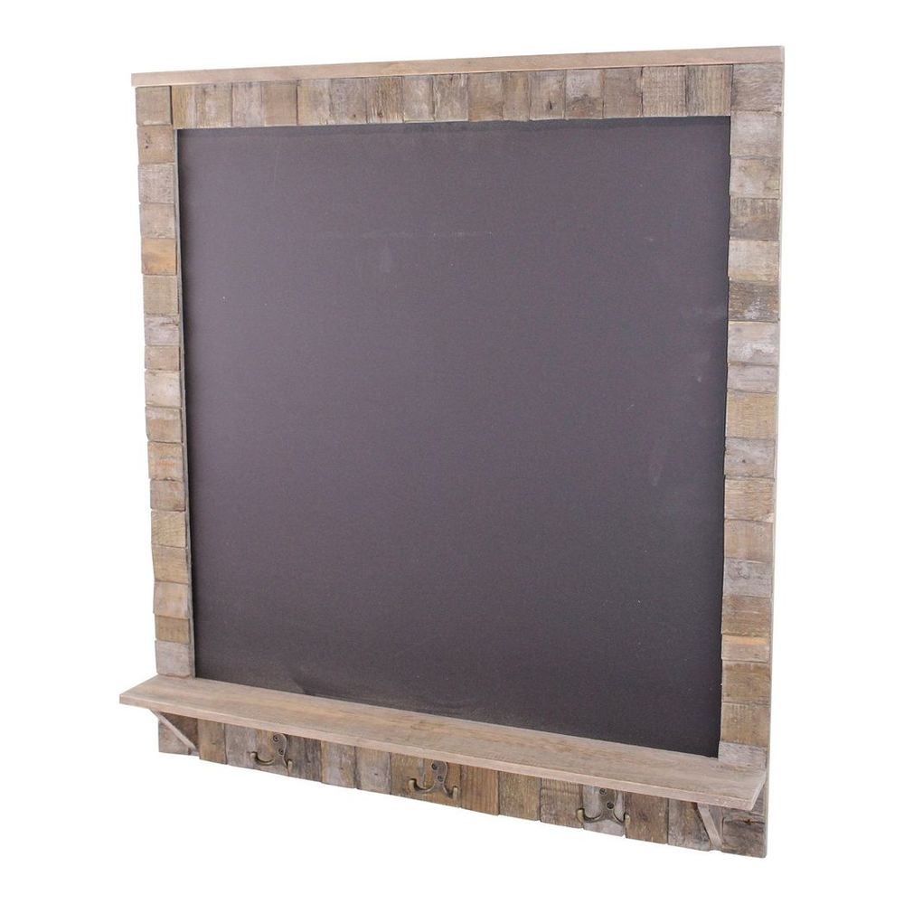 Blackboard with Shelf & Hooks