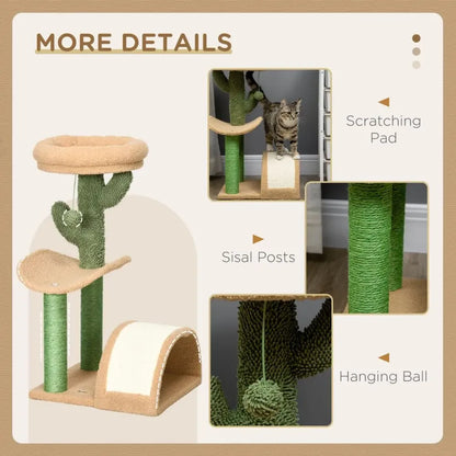 Cactus Cat Tower Scratching Post