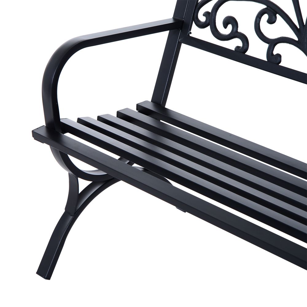 Black Garden Bench