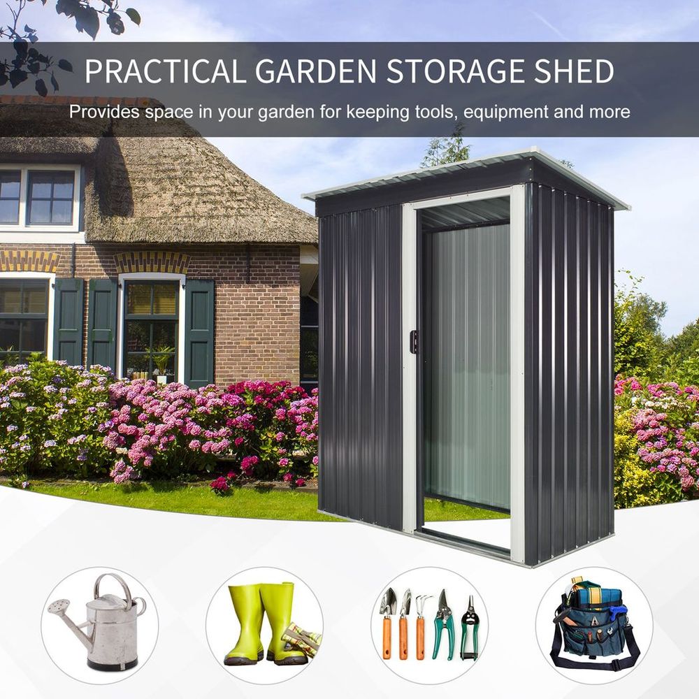 Garden Shed with Sliding Door