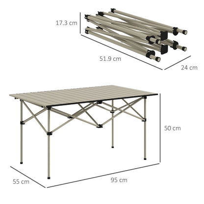 Folding Aluminium Table