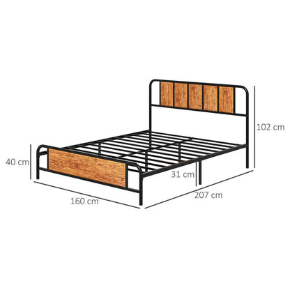 King Size Steel Bed Frame