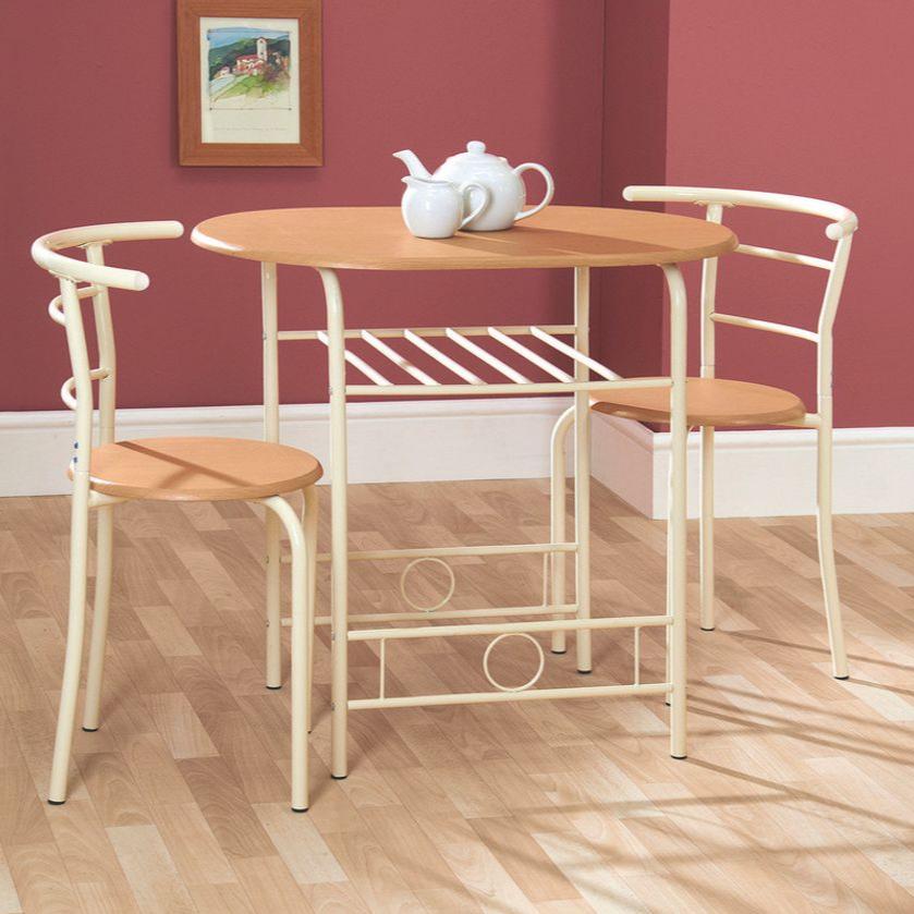 Space-saving Dining Set Oak