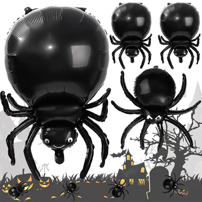 Black Spider Halloween Balloons