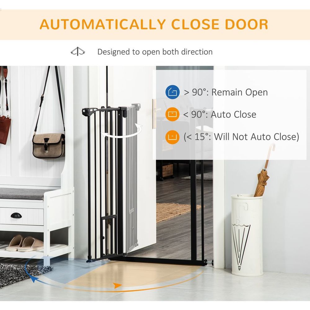 Extra Tall Dog Safety Gate Automatic Closing