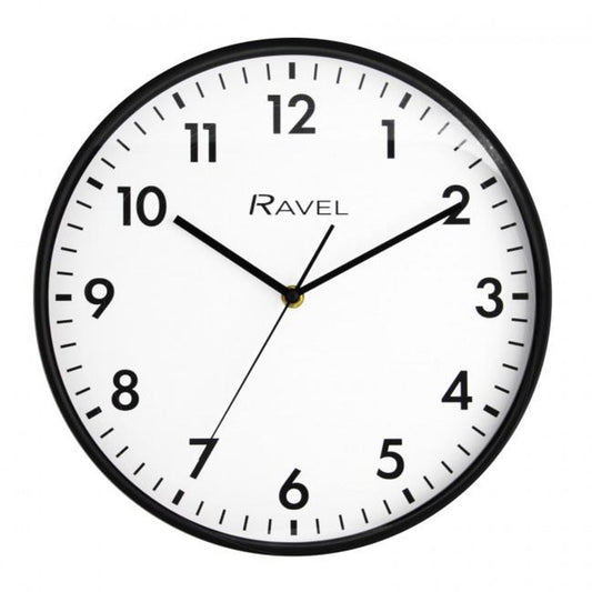 Black Wall Clock 30cm