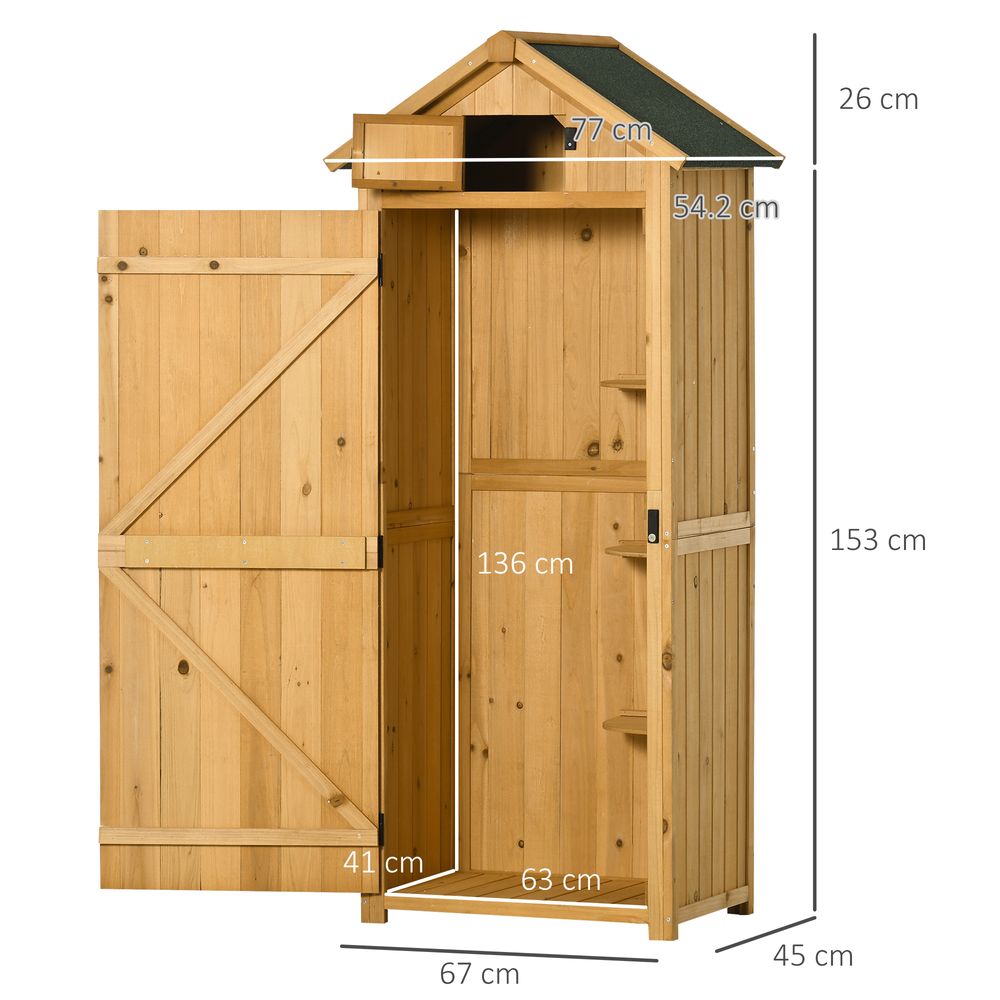 Garden Utility Shed Brown