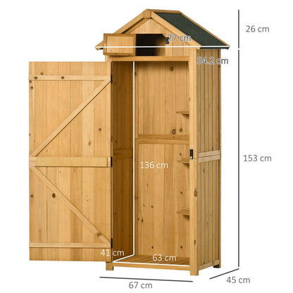 Garden Utility Shed Brown