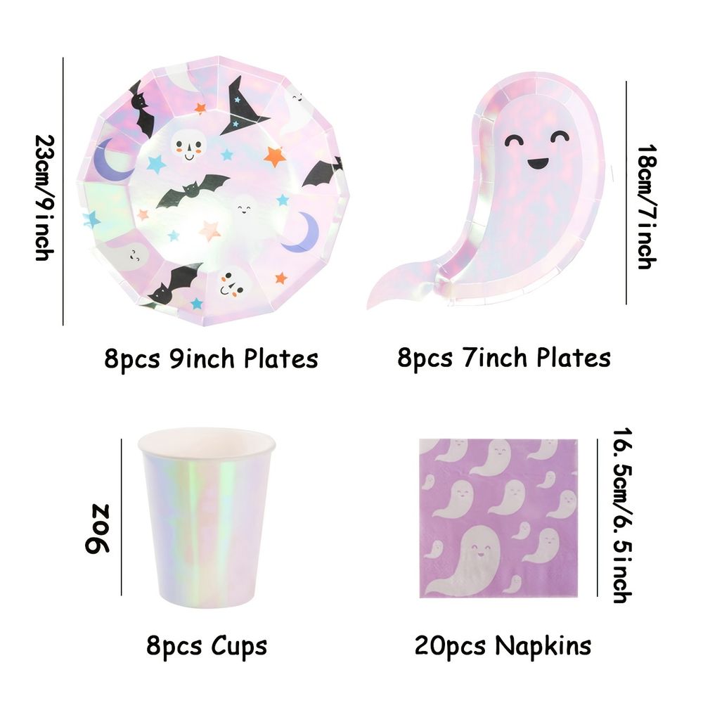 Disposable Ghost Plates & Cups