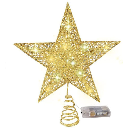 LED Light Up Star Christmas Tree Topper