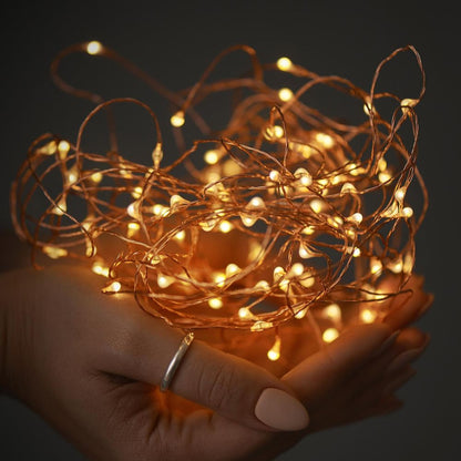 LED Warm White Christmas Fairy String Lights 39ft