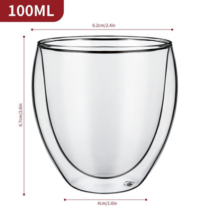 Casa Barware Glasses Dual-Walled x2