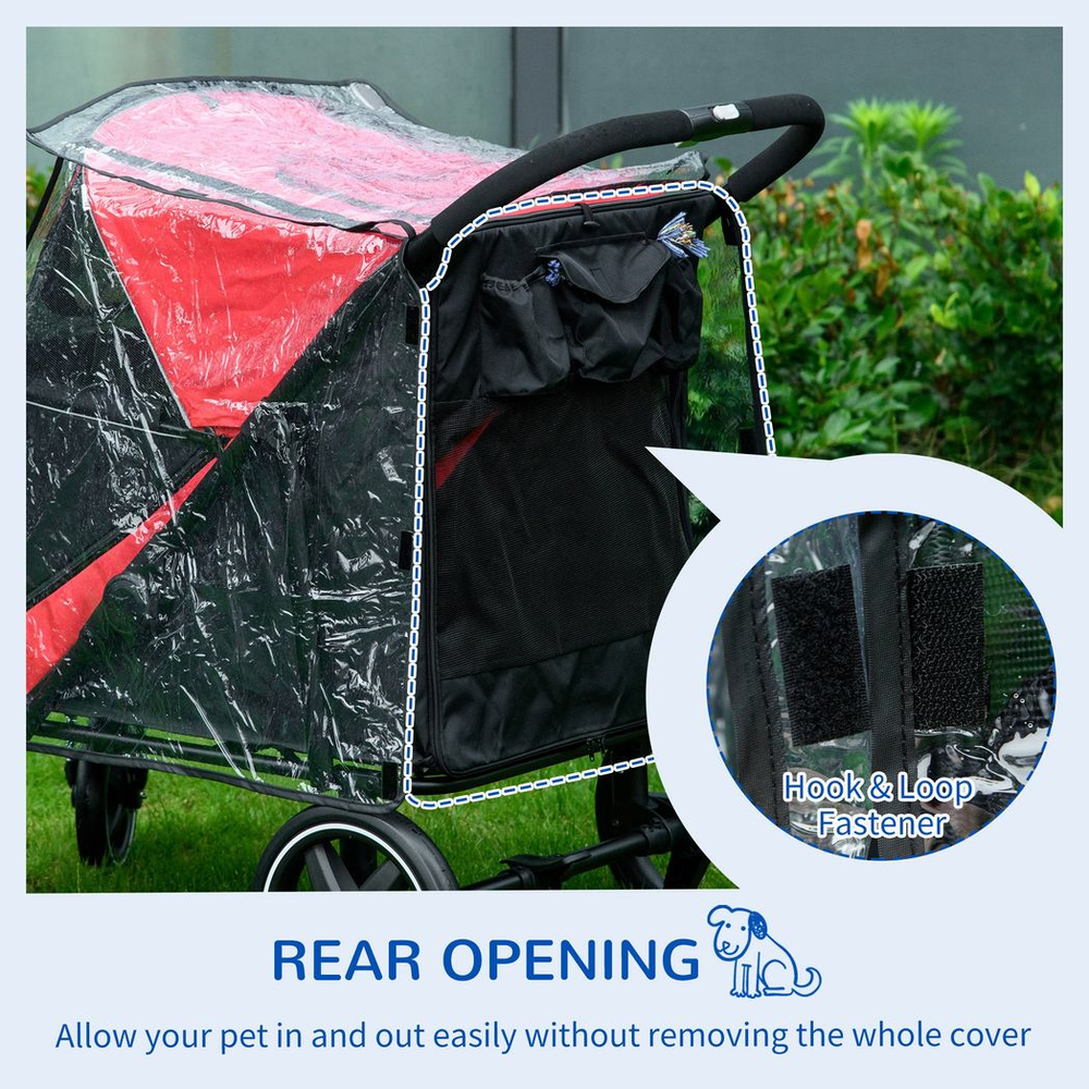 Dog Stroller Rain Cover for Large Medium Dogs