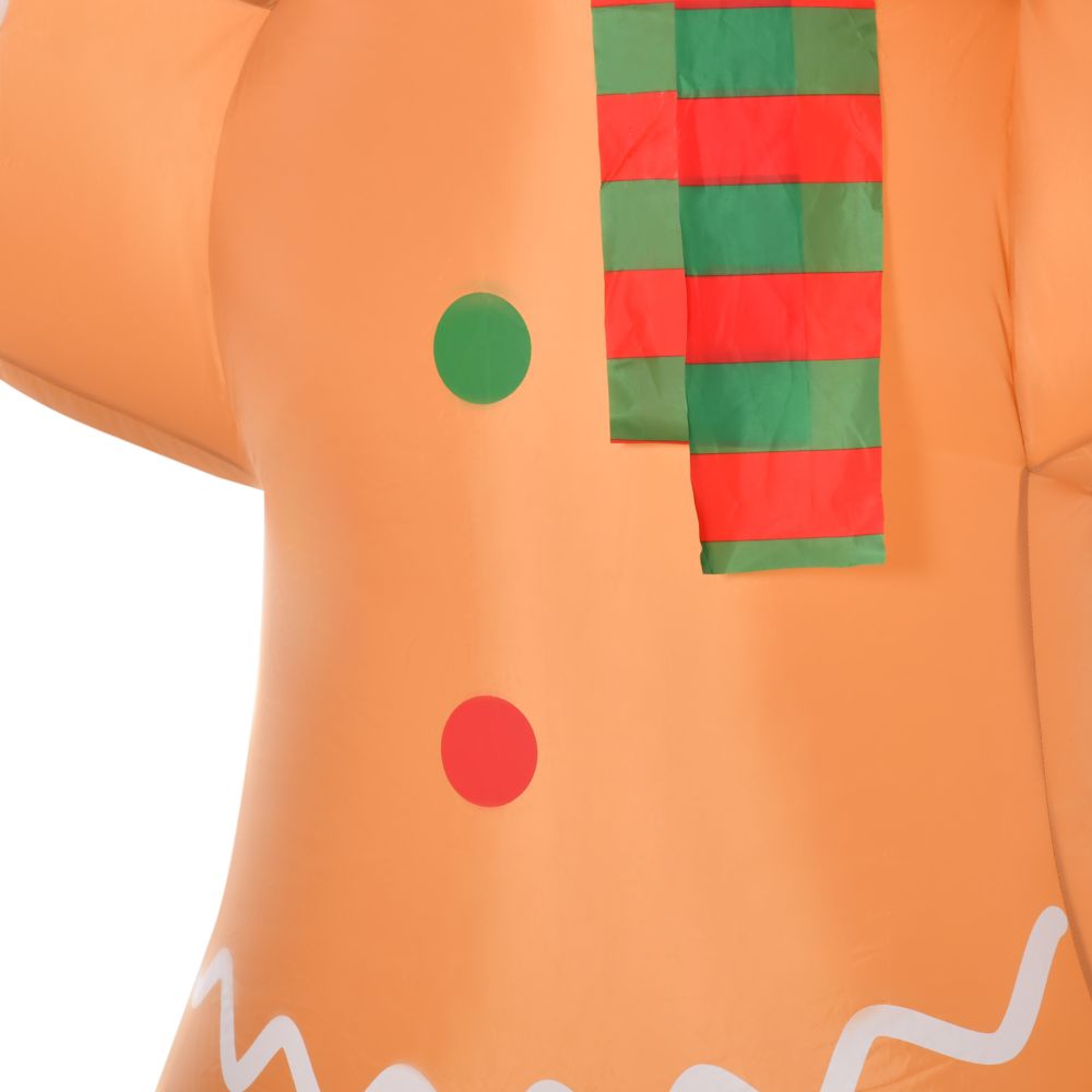 Light Up Inflatable Christmas Gingerbread Man 2.4m