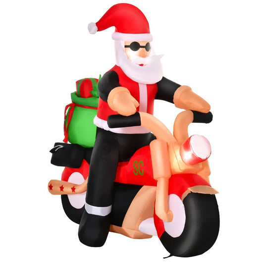 Lawn Decor - Santa Claus on a Bike Inflatable