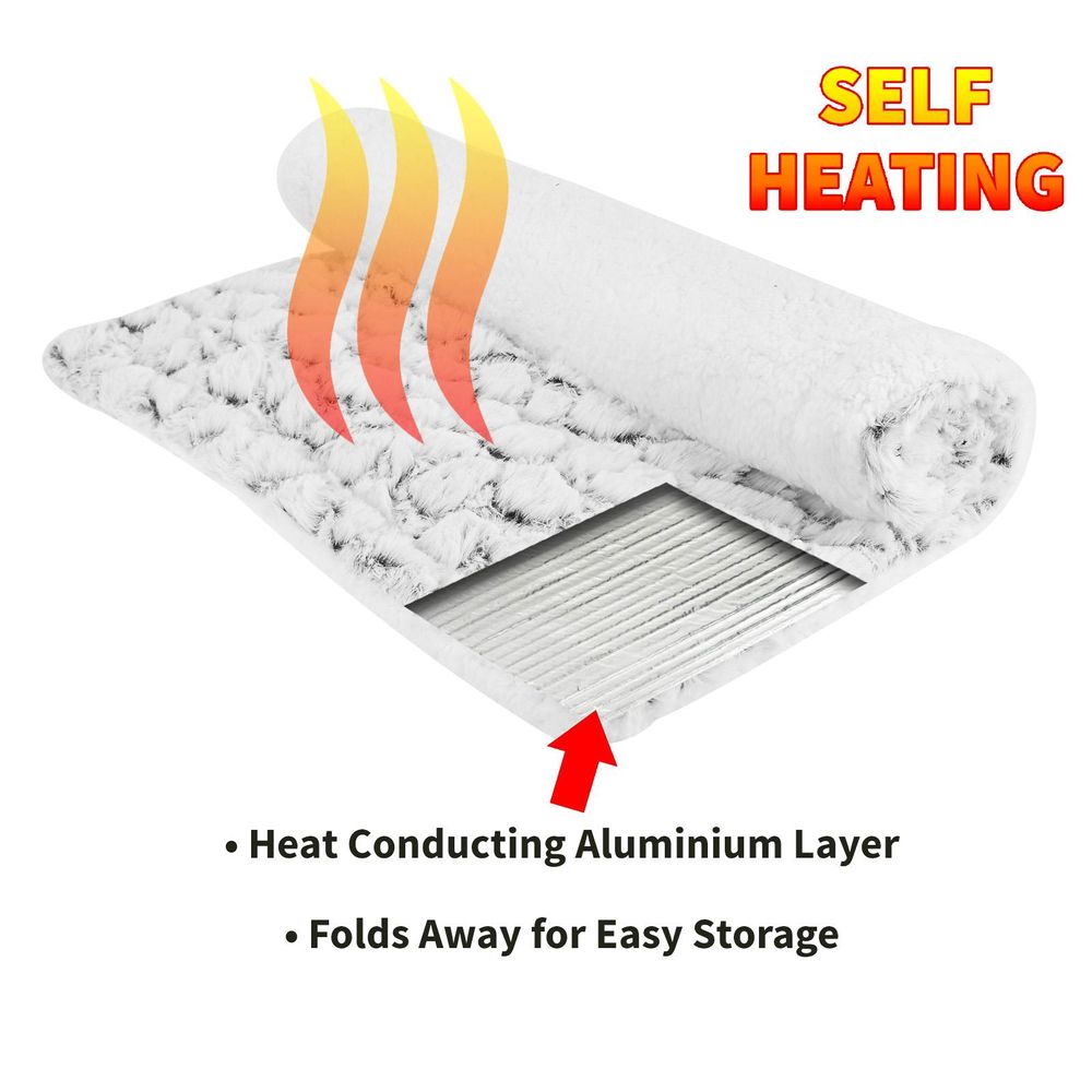 Pet Bed with Self-Heating Feature