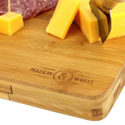 Bamboo Knife & Cheese Board Set