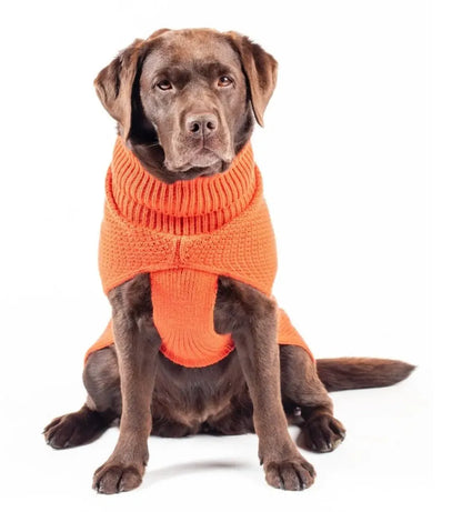 Tuck Stitch Pet Jumper Burnt Orange