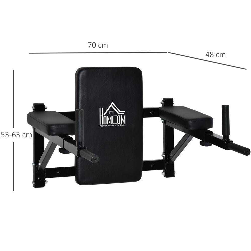 Wall-Mounted AB Knee Leg Raise Pull-Up Station, Gym Rack