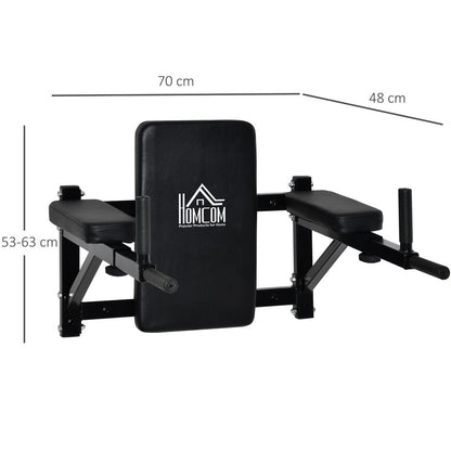 Wall-Mounted AB Knee Leg Raise Pull-Up Station, Gym Rack