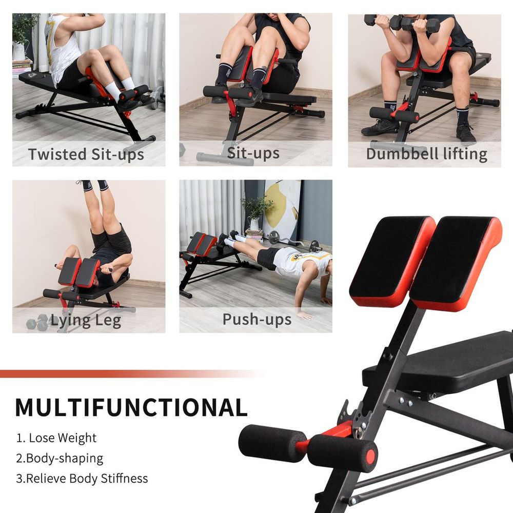 Adjustable Hyper Dumbbell Bench: Multifunctional Fitness, Black