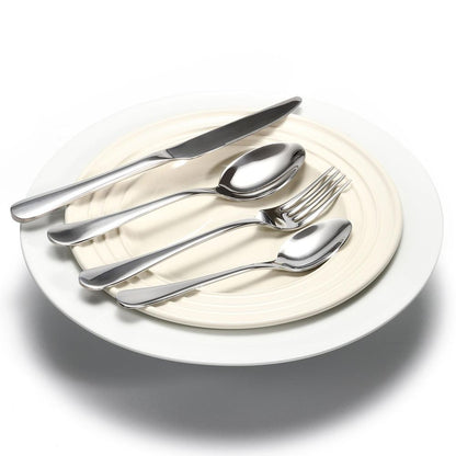 Flatware Cutlery Dinner Set Stainless Steel x24