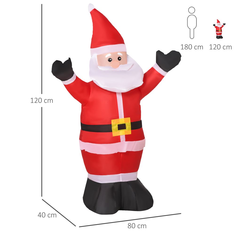 4ft LED Inflatable Santa Claus