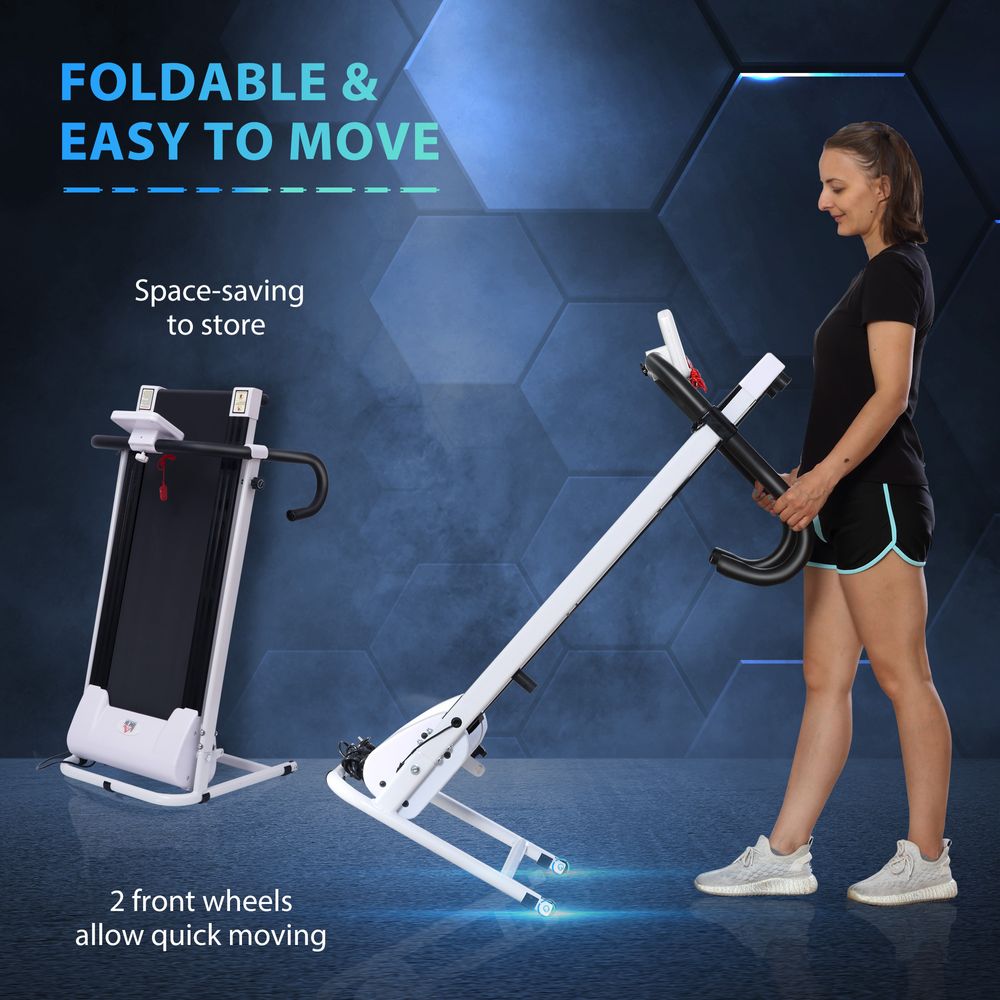 Folding Treadmill: 1-10km/h, Safety Stopper