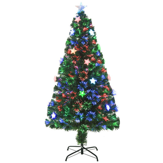 LED Green Artificial Christmas Tree with Star 5ft