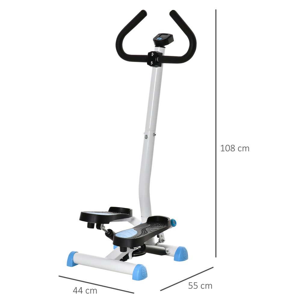 Twist Step Machine with LCD Screen in Blue