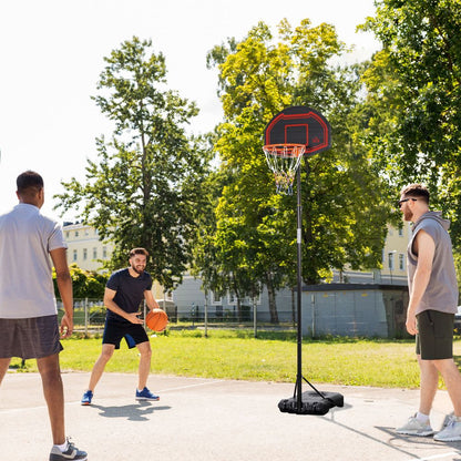 Basketball Hoop Stand with Wheels & Adjustable Height