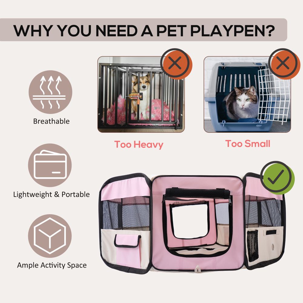 Pink Pet Play Pen