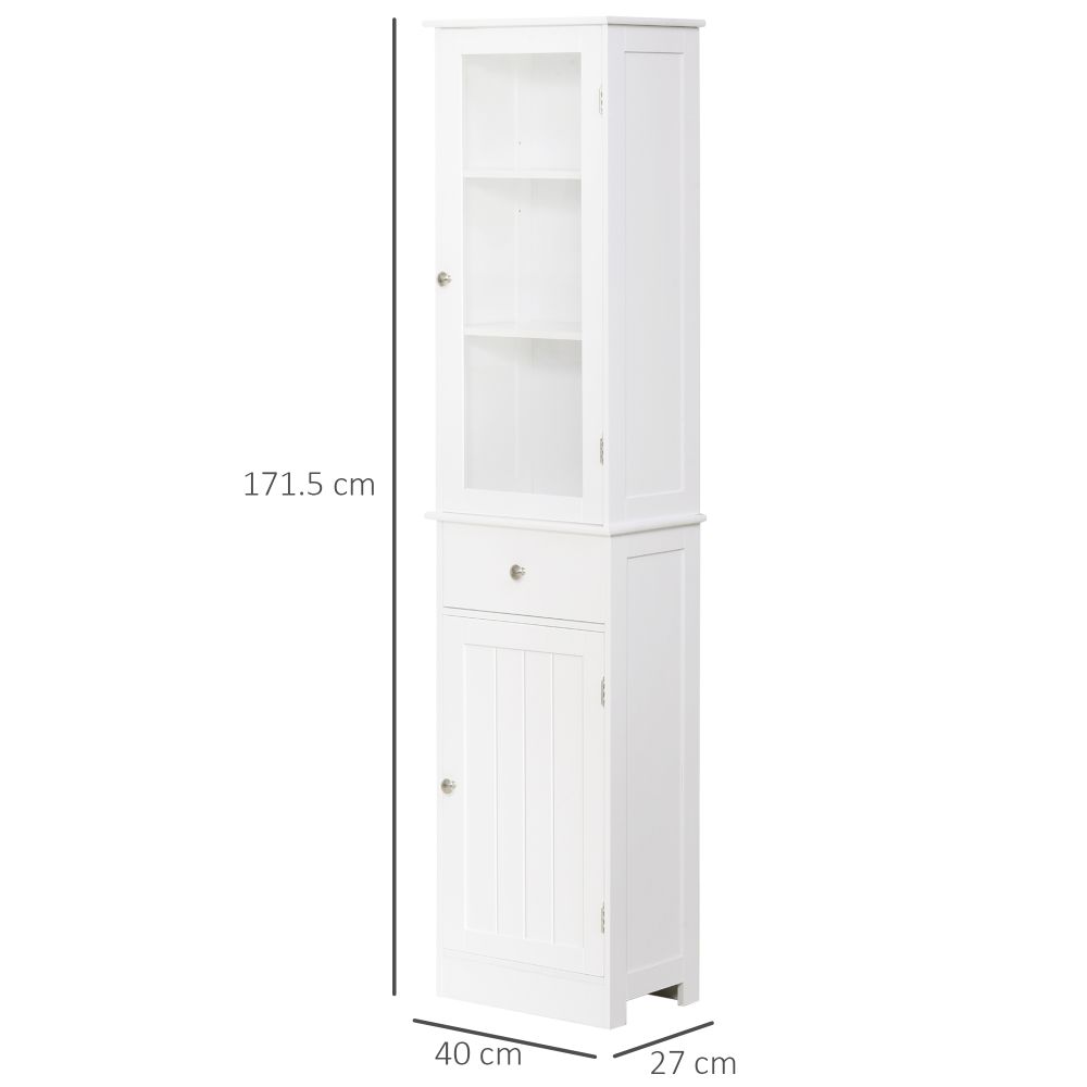 White Bathroom Storage Cabinet