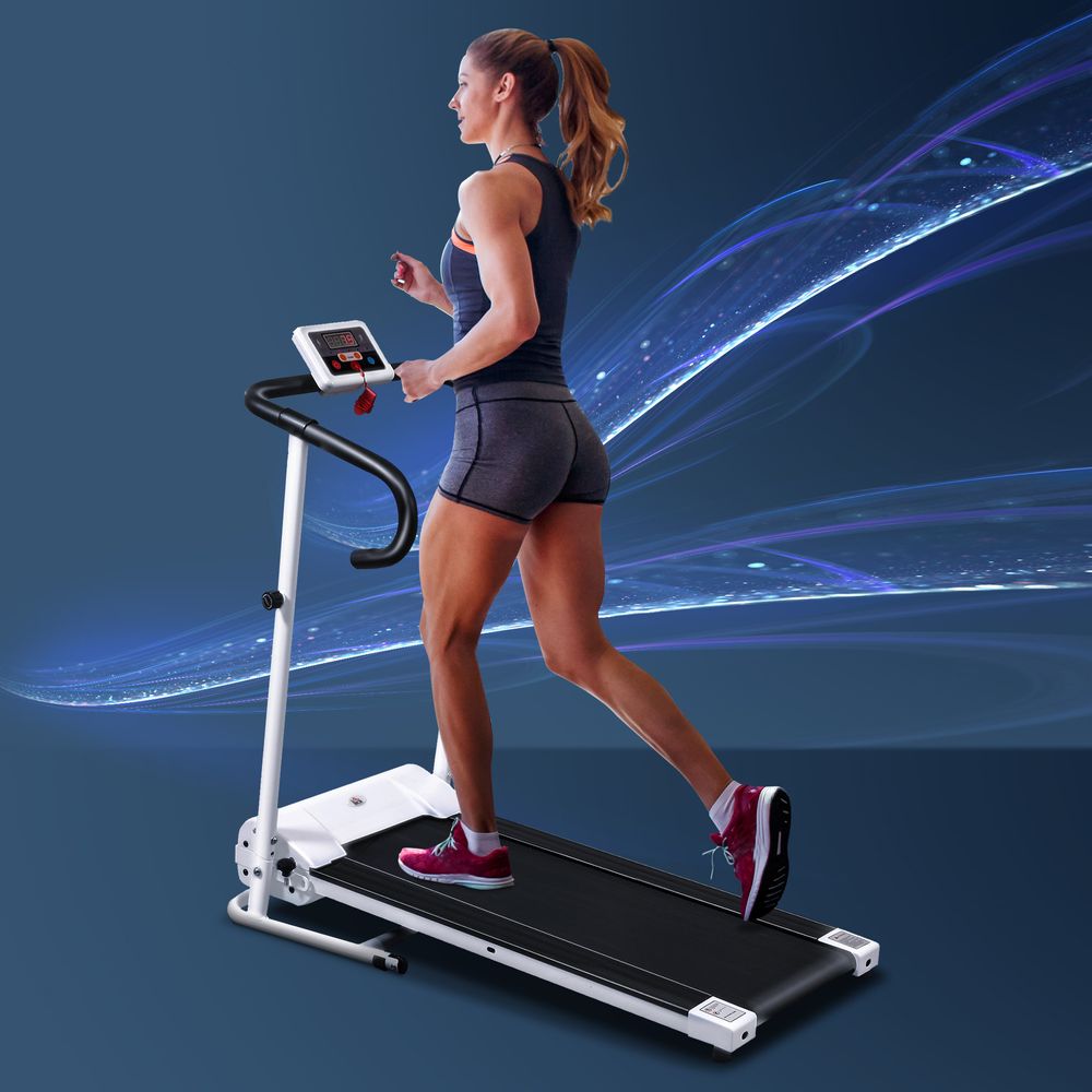 Folding Treadmill: 1-10km/h, Safety Stopper