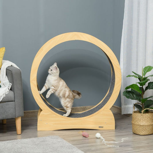 Wooden Cat Exercise Wheel