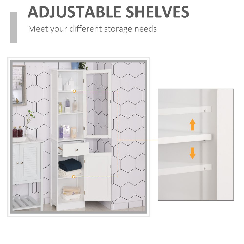 White Bathroom Storage Cabinet