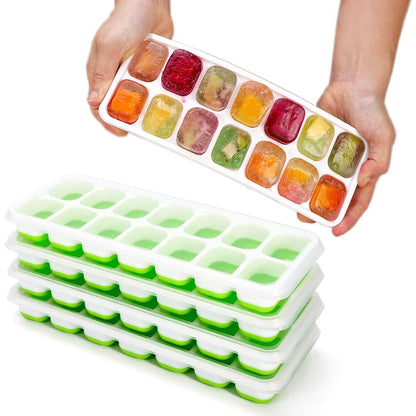 Silicone Ice Cube Trays 4 Pack