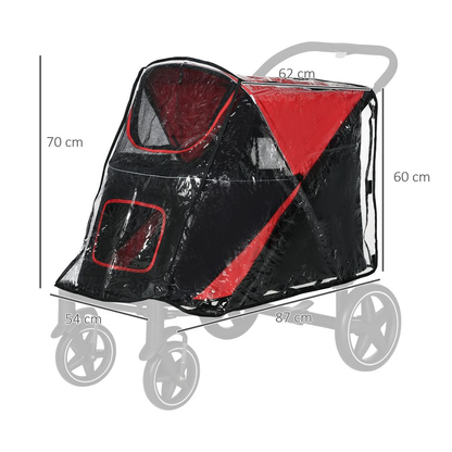 Dog Stroller Rain Cover for Large Medium Dogs